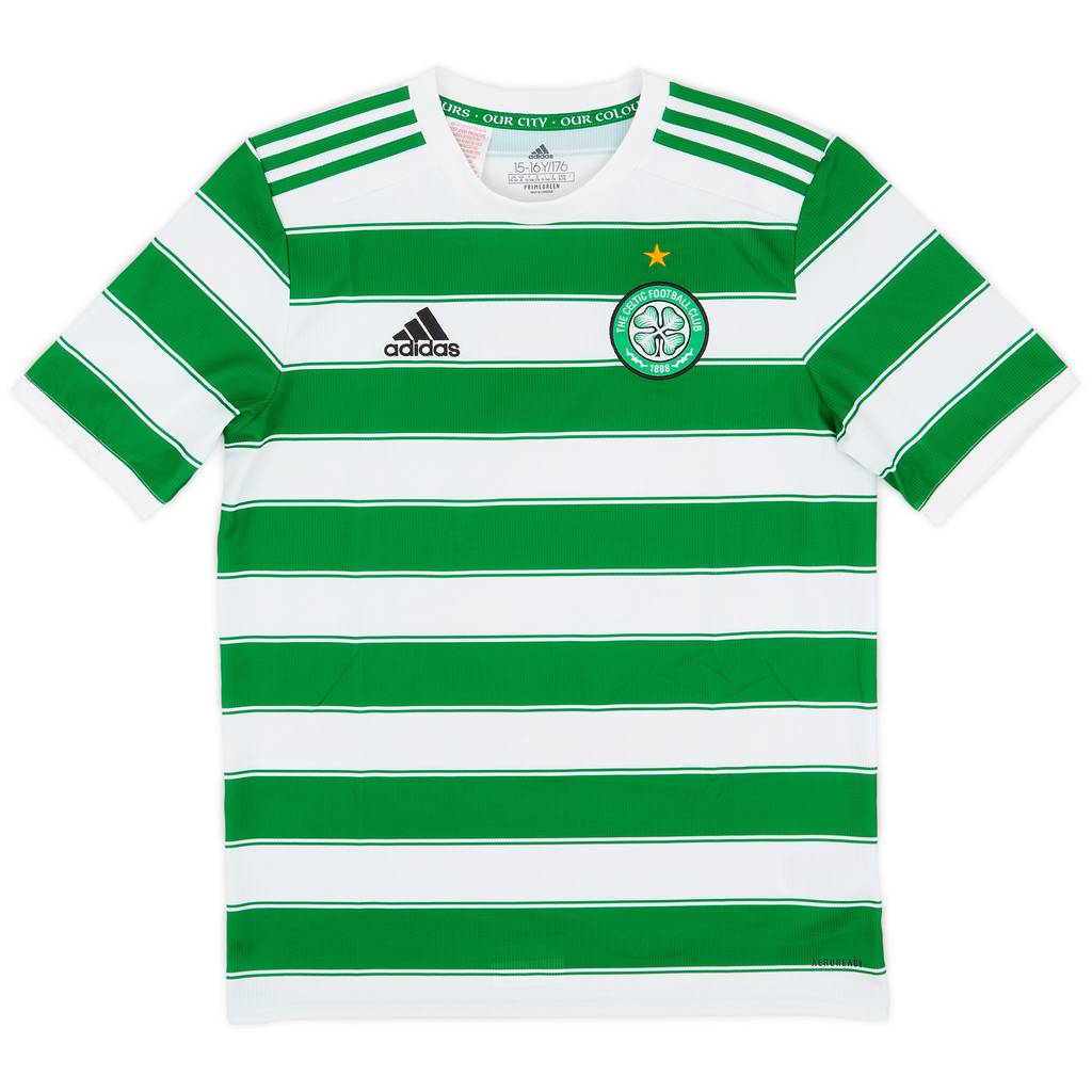 2021-22 Celtic Home Shirt - 7/10 - (XL.Boys)