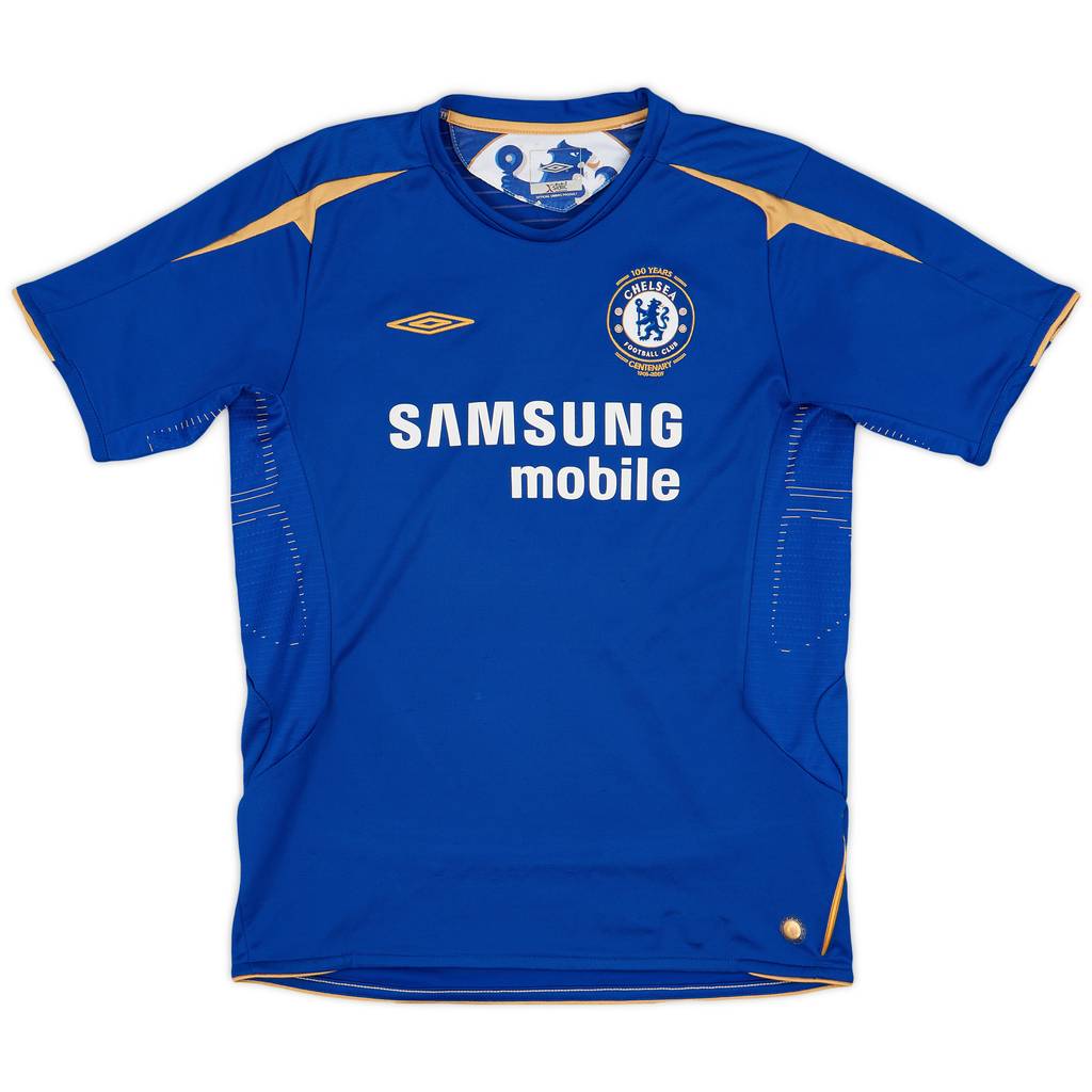 2005-06 Chelsea Centenary Home Shirt - 8/10 - (XL.Boys)