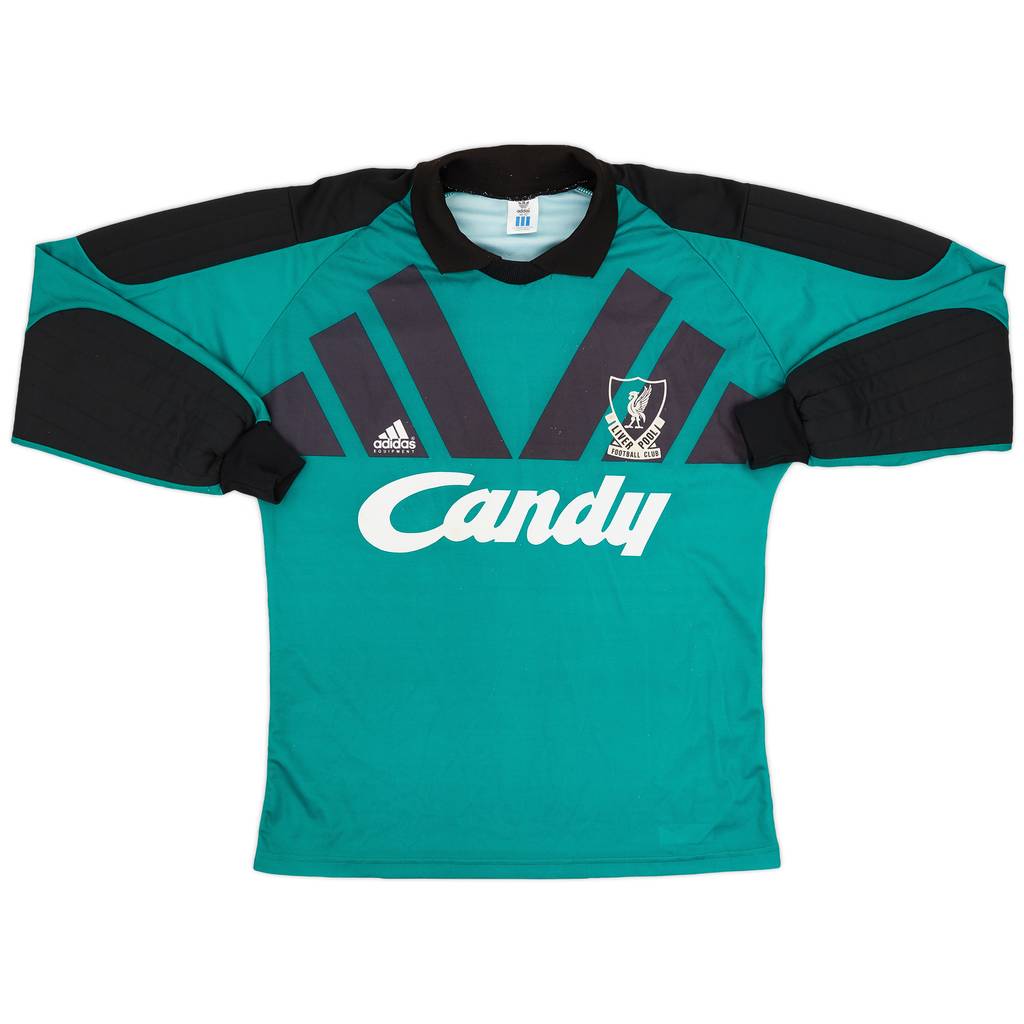 1991-92 Liverpool GK Shirt - 8/10 - (M)