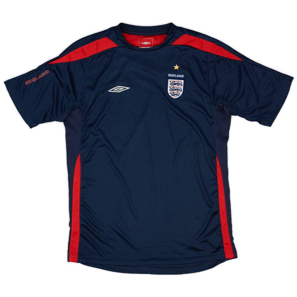2004-05 England Umbro Training Shirt - 6/10 - (XL.Boys)