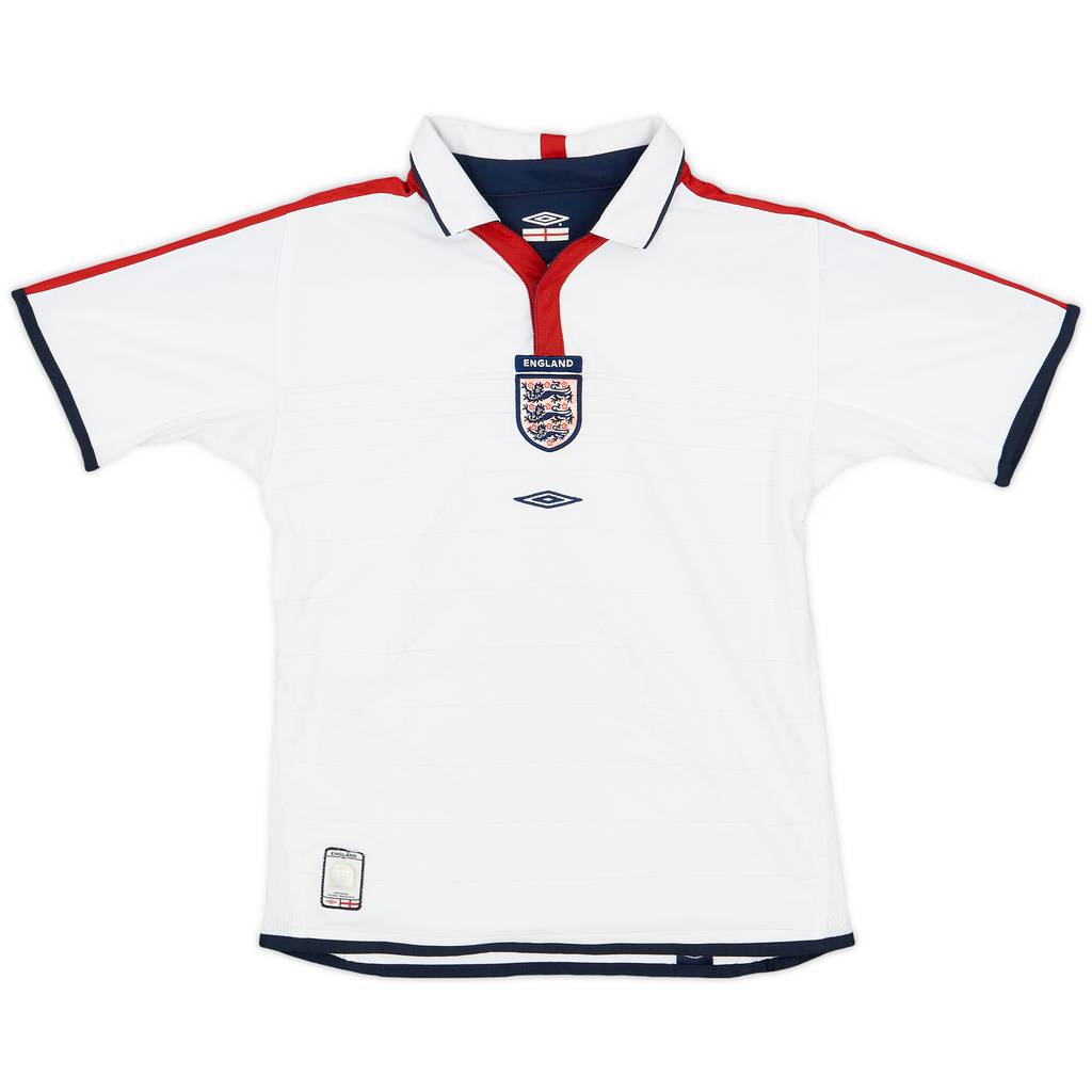 2003-05 England Home Shirt - 9/10 - (M.Boys)