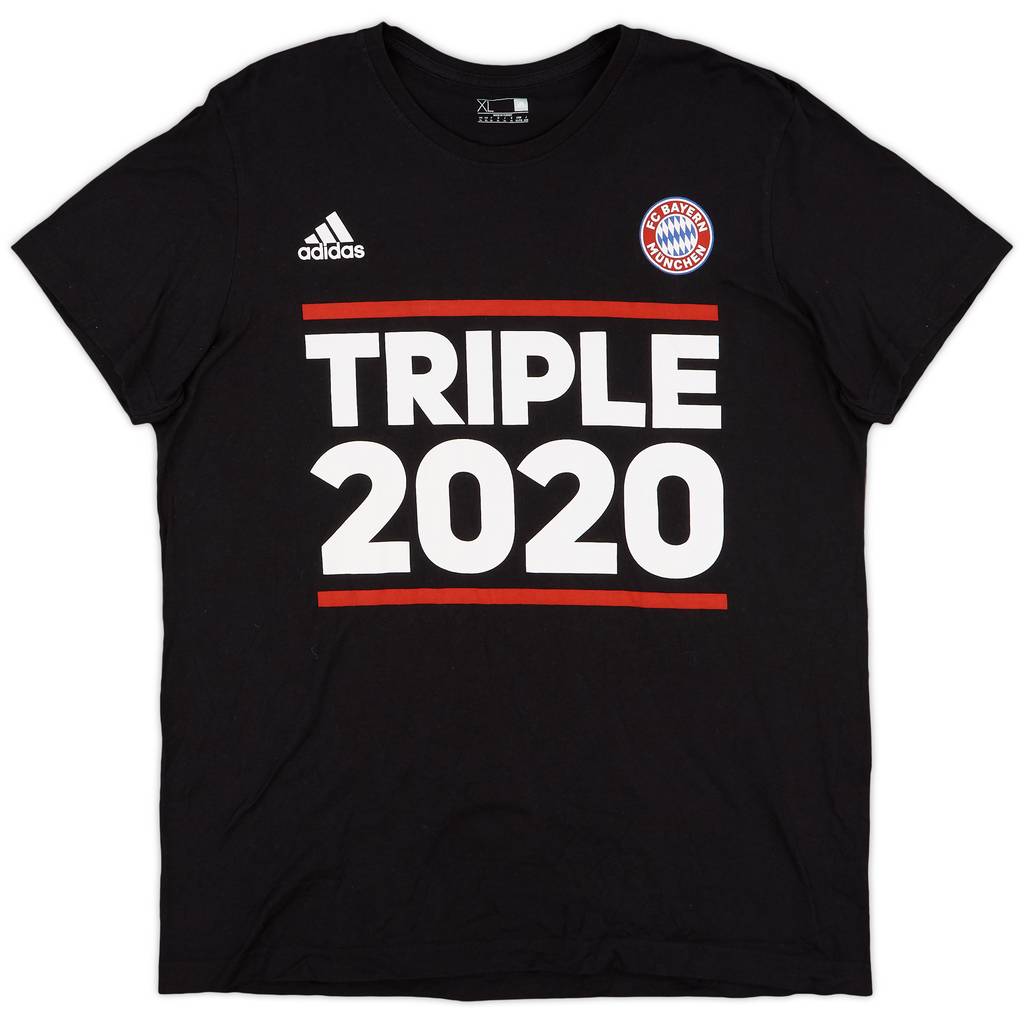 2020-21 Bayern Munich adidas 'Triple 2020' Cotton Tee - 9/10 - (XL)