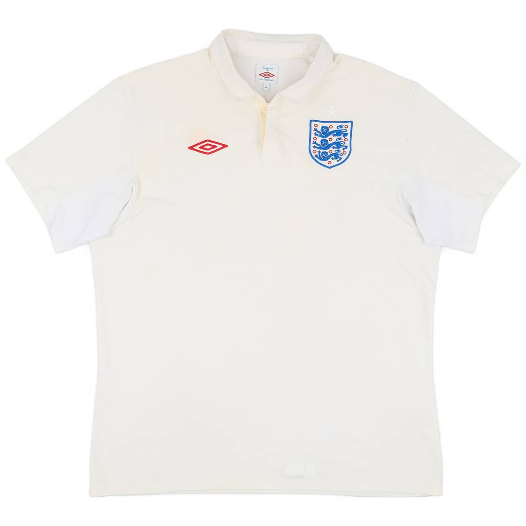 2009-10 England Home Shirt - 3/10 - (L)