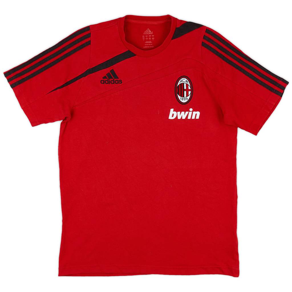 2009-10 AC Milan adidas Cotton Tee - 7/10 - (S)