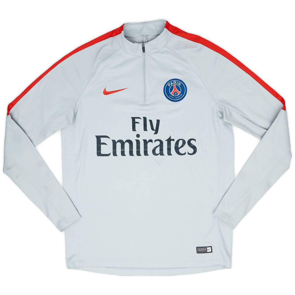 2017-18 Paris Saint-Germain Nike 1/4 Zip Training Top - 7/10 - (M)
