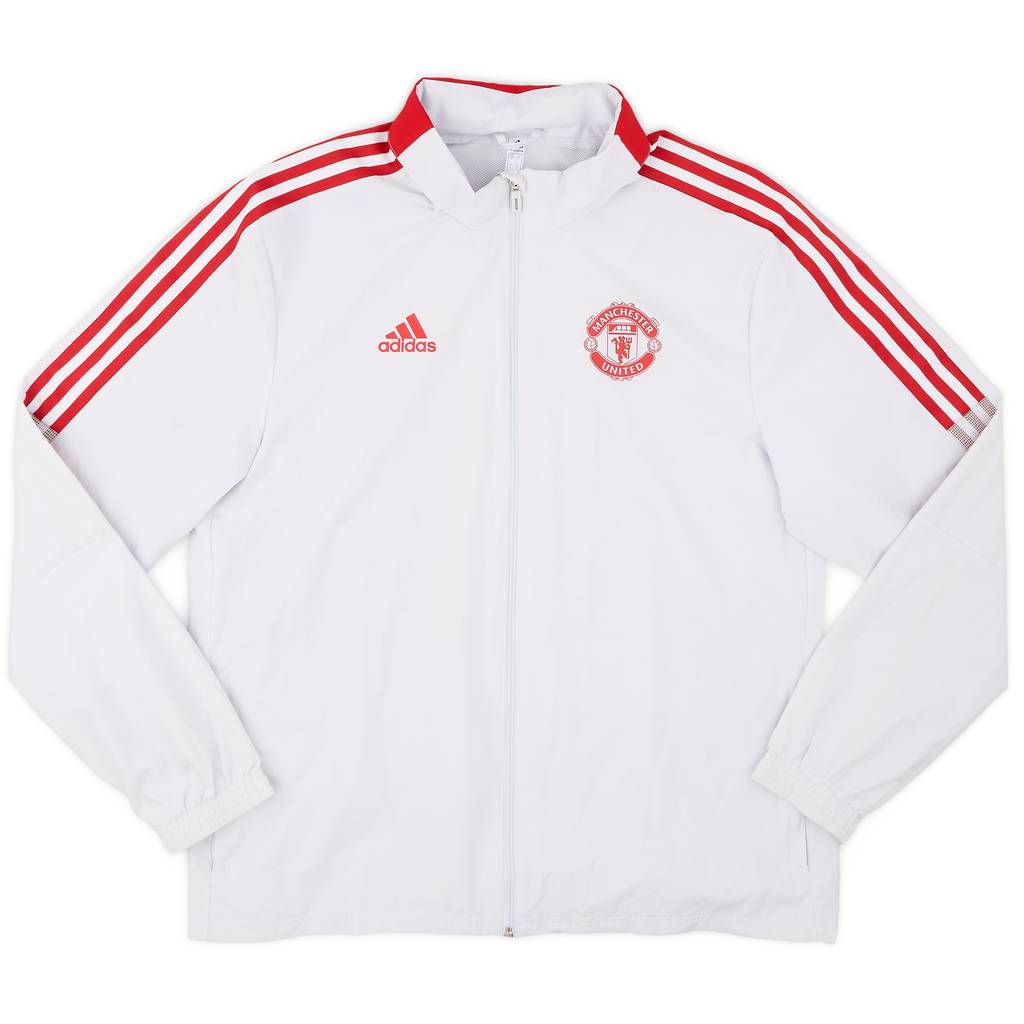 2021-22 Manchester United adidas Rain Jacket - 8/10 - (L)