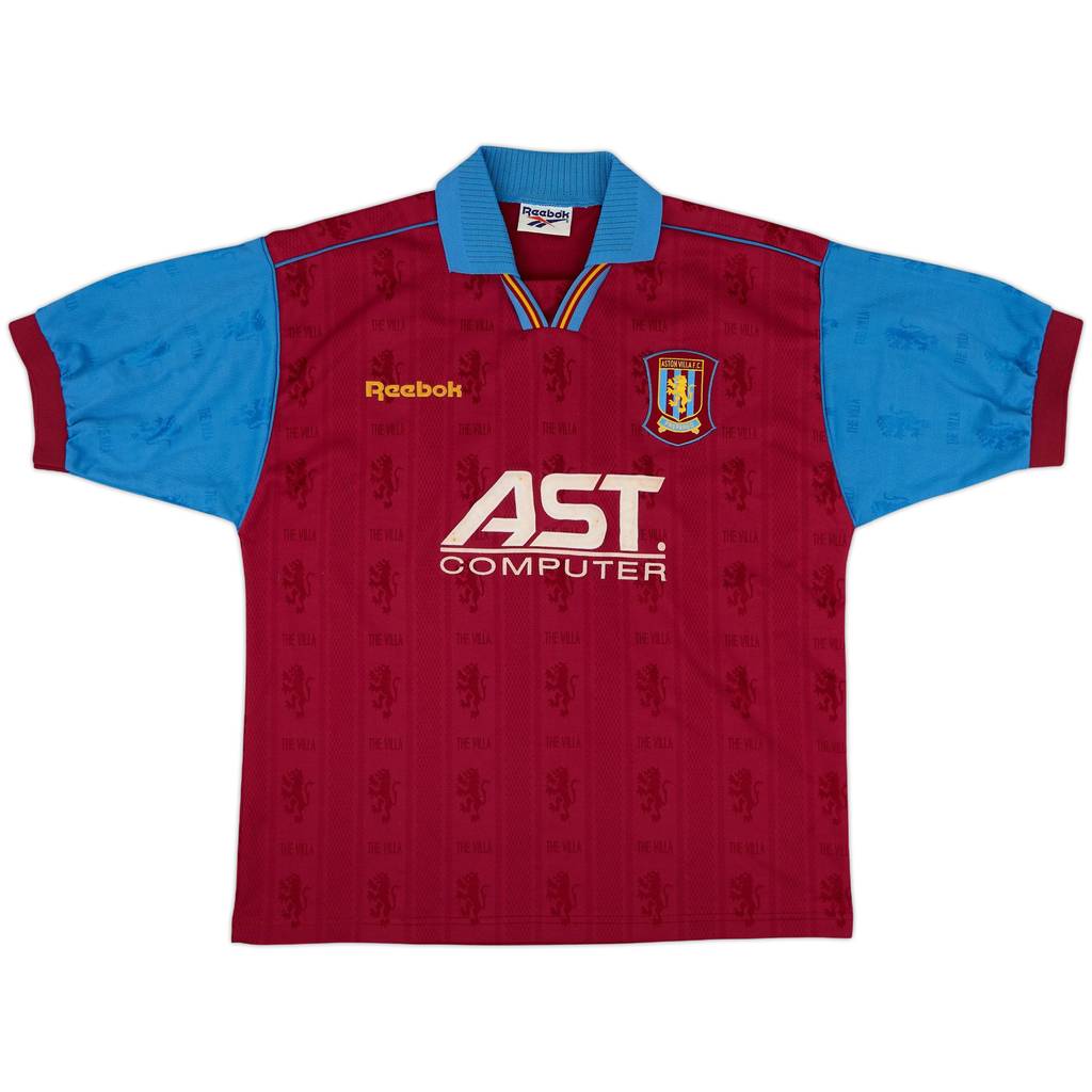1995-97 Aston Villa Home Shirt - 8/10 - (XL)