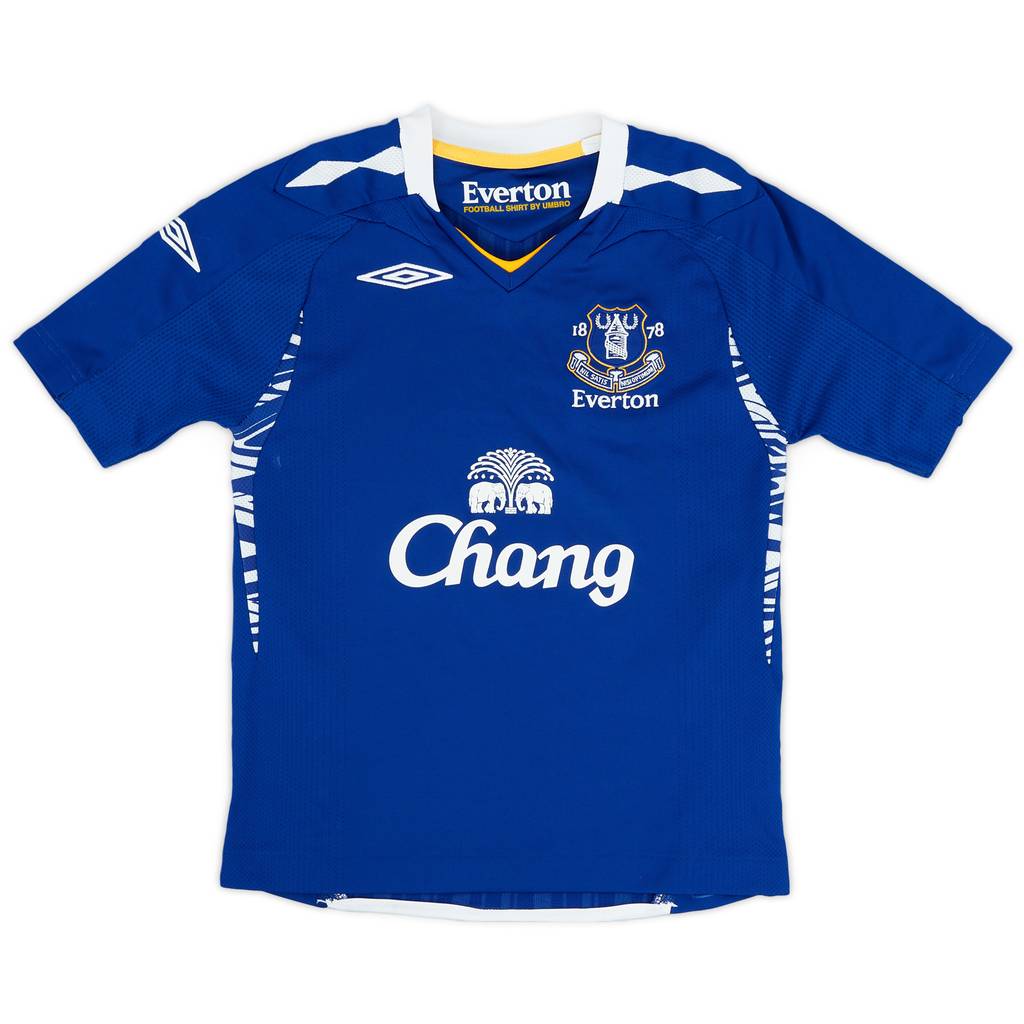 2007-08 Everton Home Shirt - 9/10 - (S.Boys)