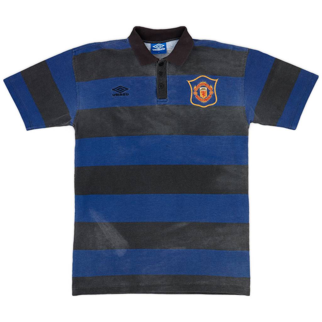 1994-95 Manchester United Umbro Polo Shirt - 4/10 - (L)