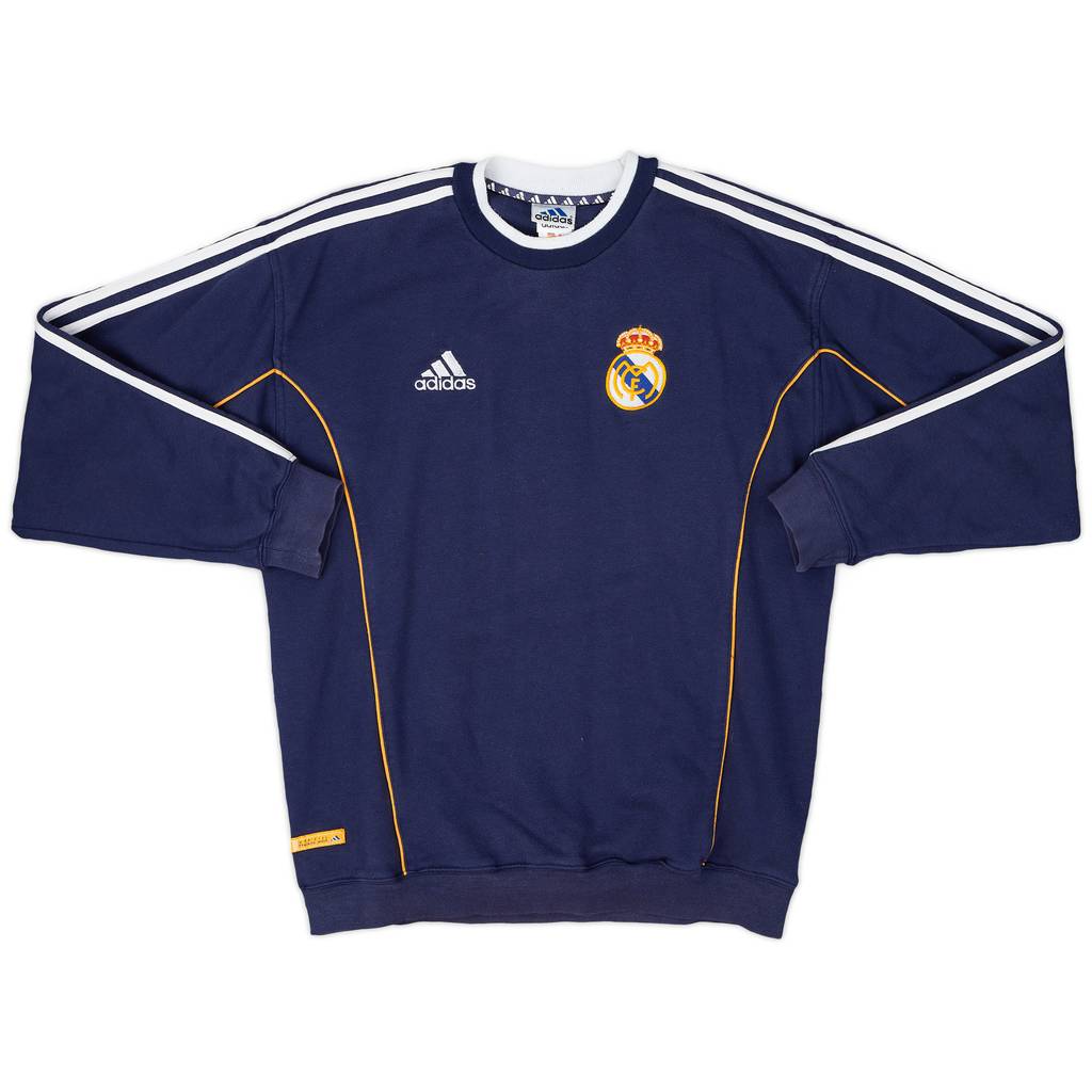1999-00 Real Madrid adidas Sweat Top - 8/10 - (M)