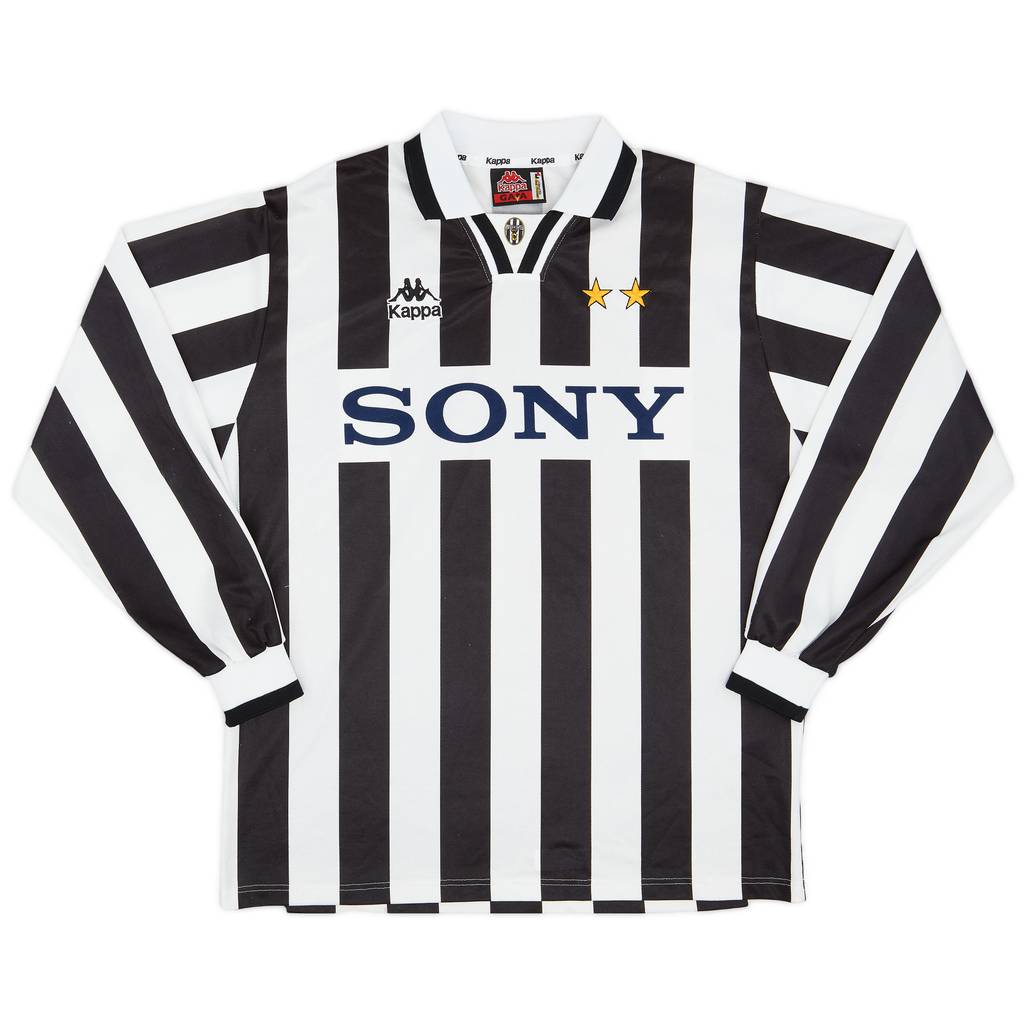 1995-97 Juventus Home L/S Shirt - 8/10 - (L)
