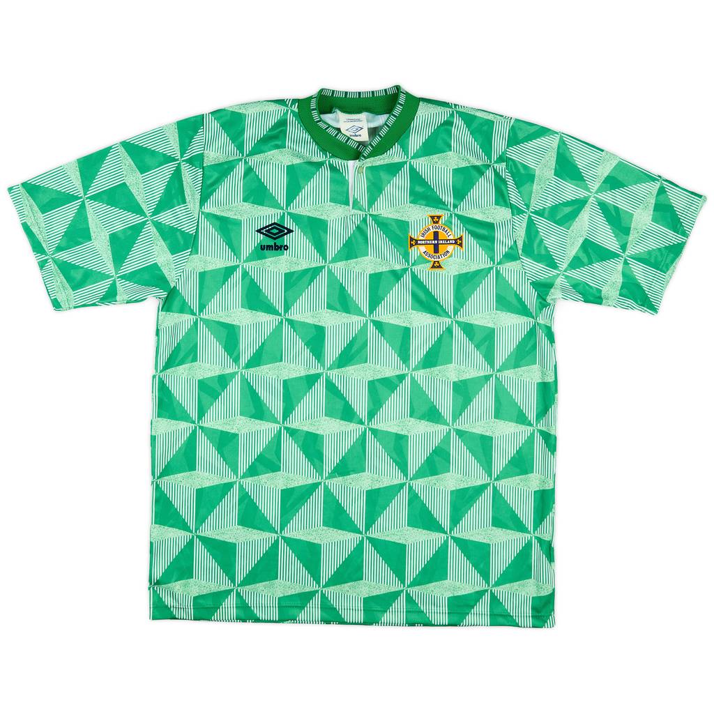 1990-92 Northern Ireland Home Shirt - 8/10 - (L)