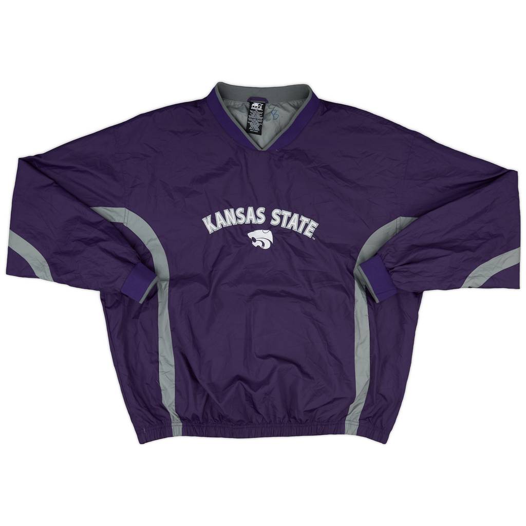 1990s Kansas State Wildcats Starter Pullover Windbreaker Jacket - 9/10 - (XL)
