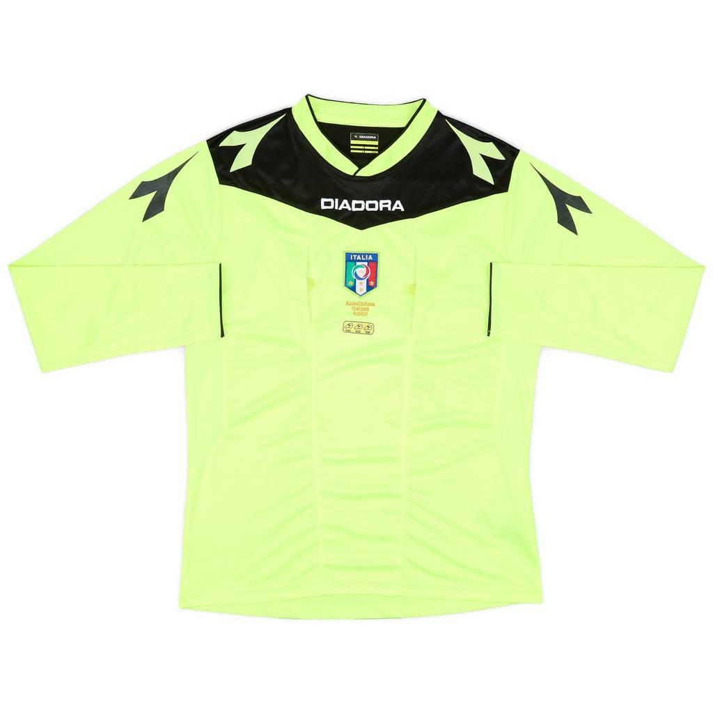 2014-15 Italy Diadora Referee L/S Shirt - 8/10 - (M)