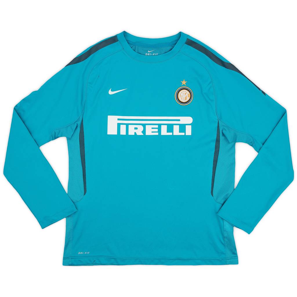 2010-11 Inter Milan Nike Training L/S Shirt - 8/10 - (XL.Boys)