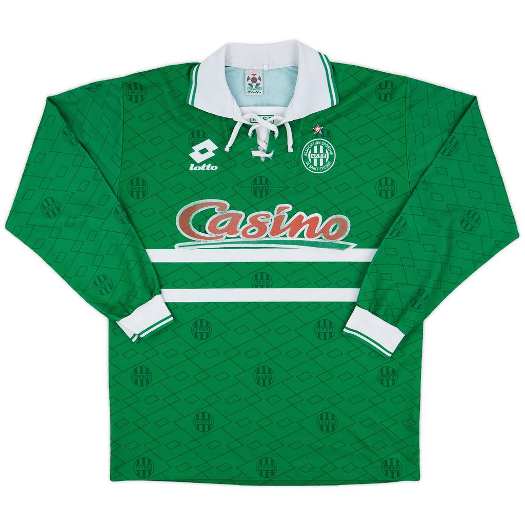1995-97 Saint Etienne Home L/S Shirt - 6/10 - (XL)
