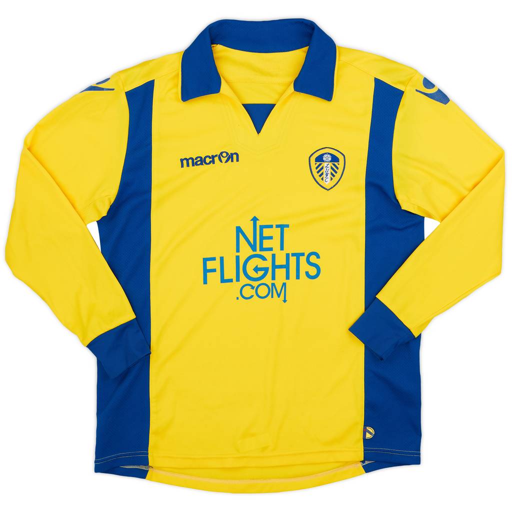 2009-10 Leeds United Away L/S Shirt - 8/10 - (L)