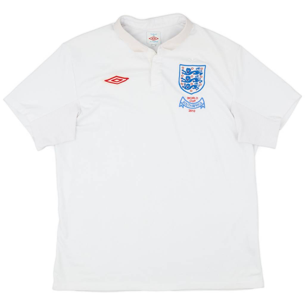 2010-11 England 'World Cup South Africa 2010' Home Shirt - 6/10 - (L)