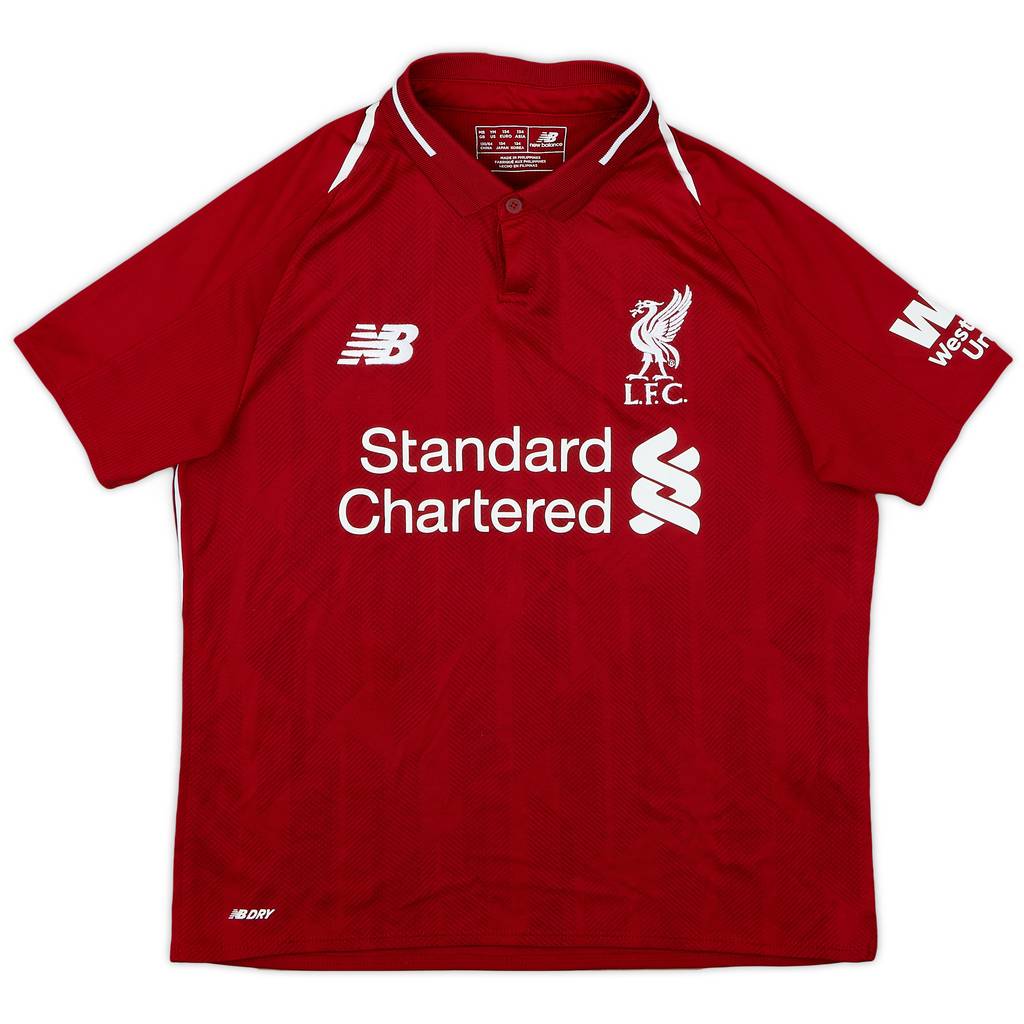 2018-19 Liverpool Home Shirt - 9/10 - (M.Boys)