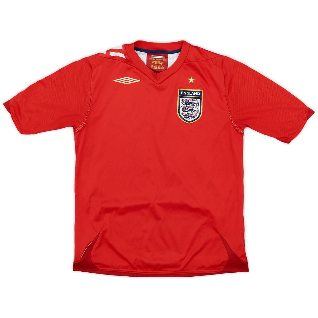2006-08 England Away Shirt - 6/10 - (M.Boys)