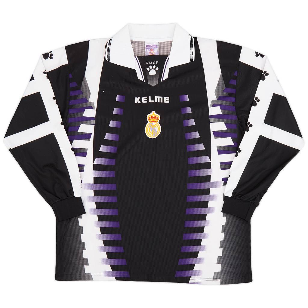 1997-98 Real Madrid Third L/S Shirt - 8/10 - (L)