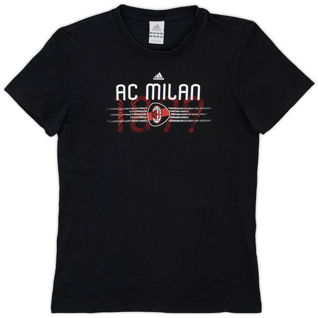 2010-11 AC Milan adidas Cotton Tee - 7/10 - (S)
