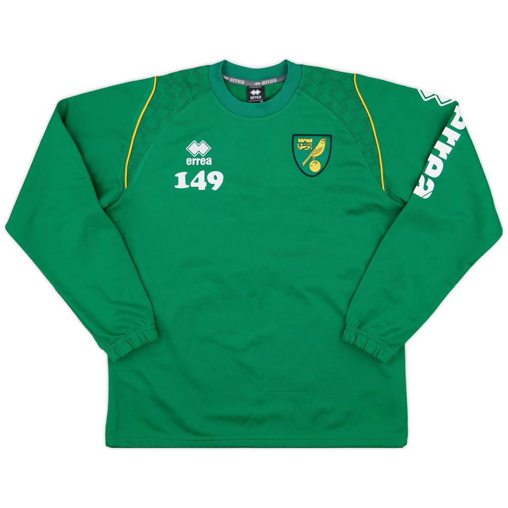 2011-12 Norwich Player Issue Errea Training L/S Shirt #149 - 8/10 - (M)