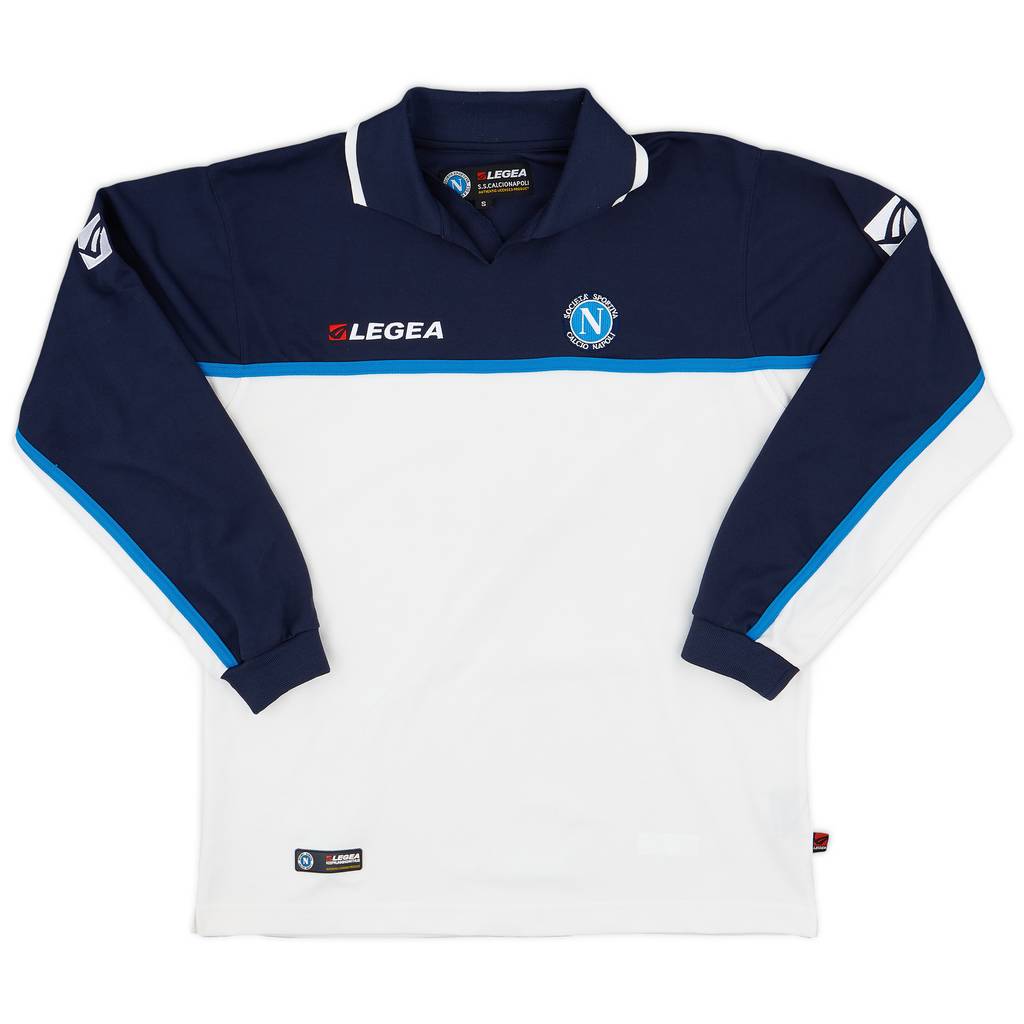 2003-04 Napoli Legea Polo L/S Shirt - 9/10 - (S)