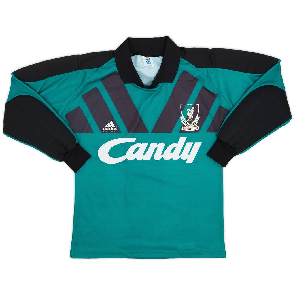1991-92 Liverpool GK Shirt - 9/10 - (S)