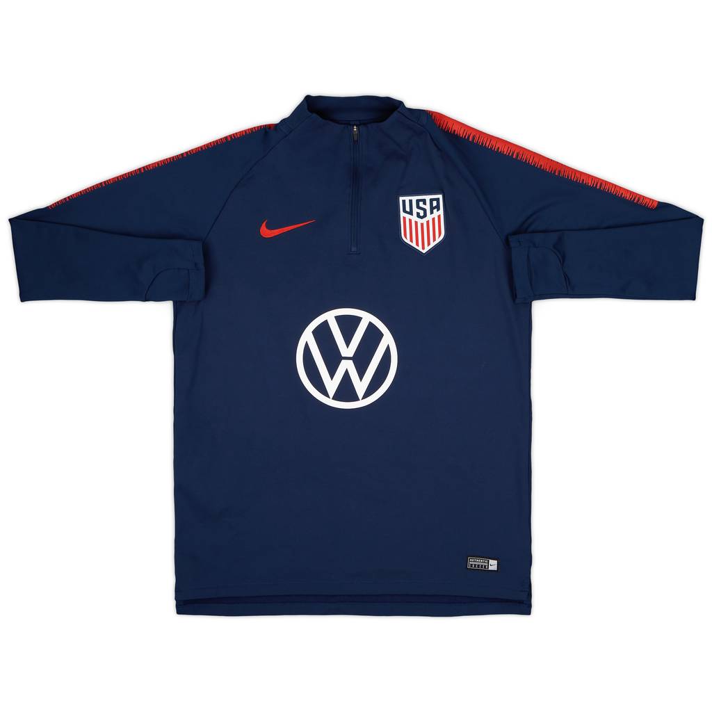 2019-20 USA Nike 1/4 Zip Drill Top - 9/10 - (M)