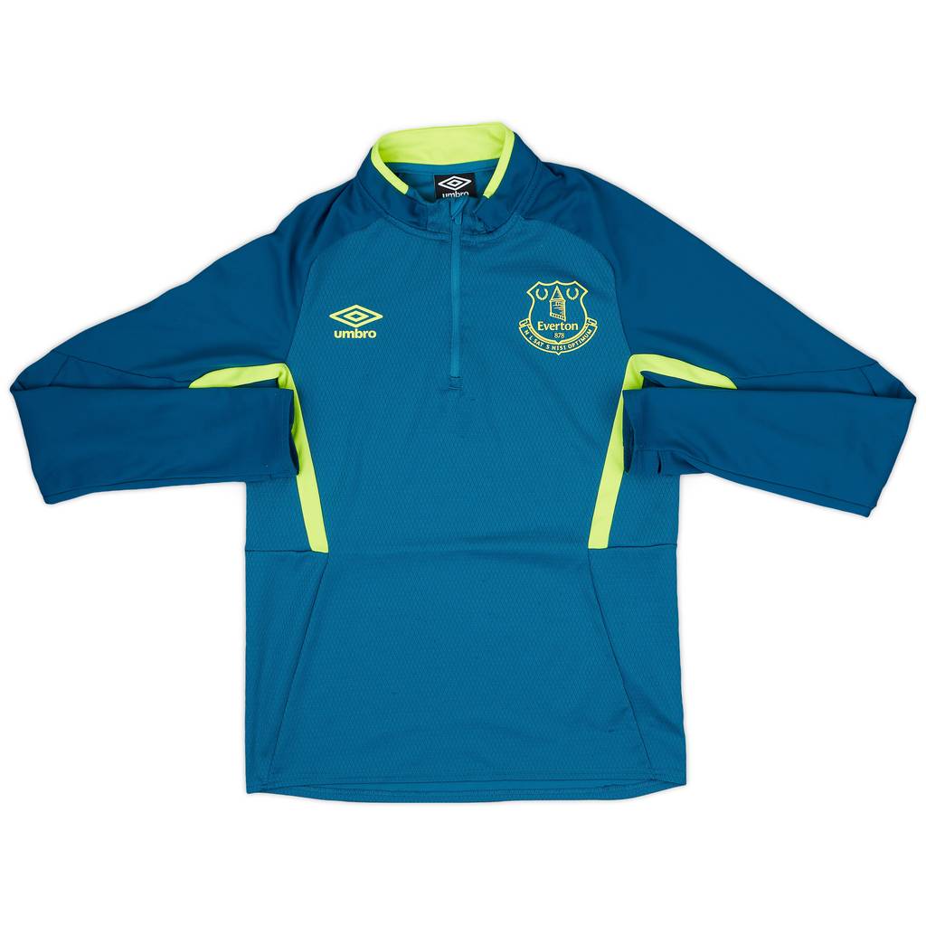 2019-20 Everton Umbro 1/4 Zip Drill Top - 9/10 - (S)