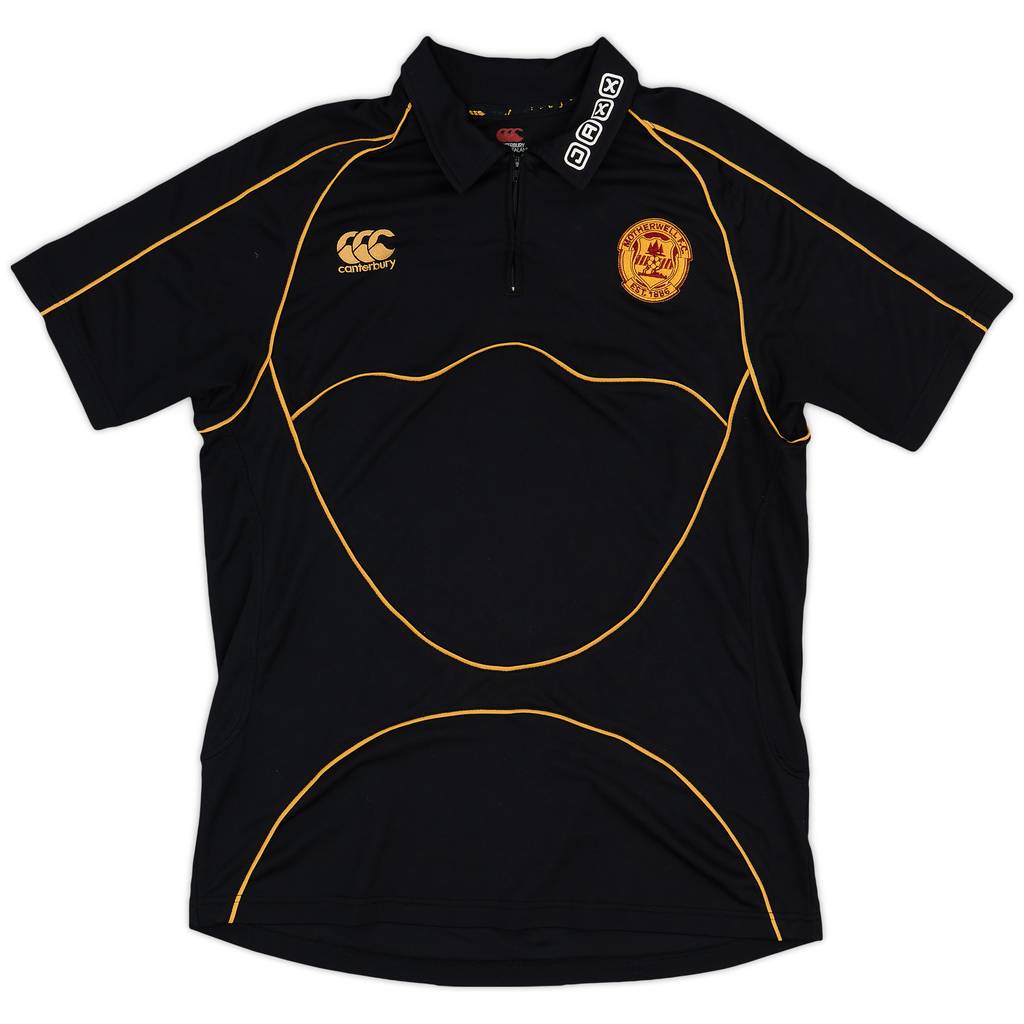 2009-10 Motherwell Canterbury 1/4 Zip Polo Shirt - 9/10 - (L)