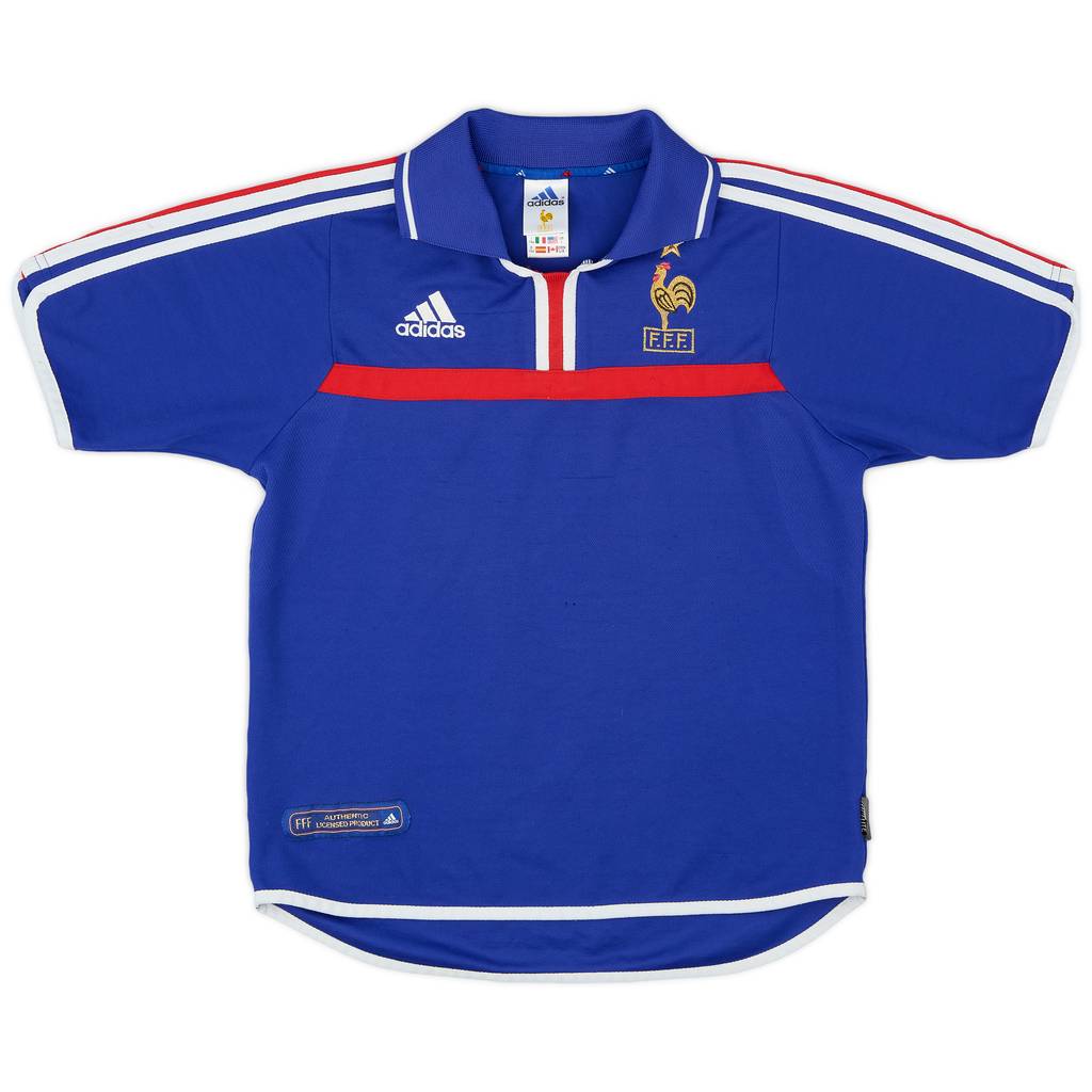 2000-02 France Home Shirt - 6/10 - (Y)