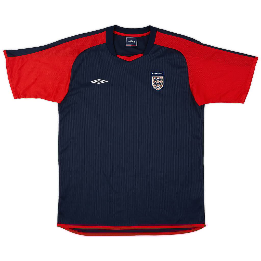 2005-06 England Umbro Training Shirt - 9/10 - (M)