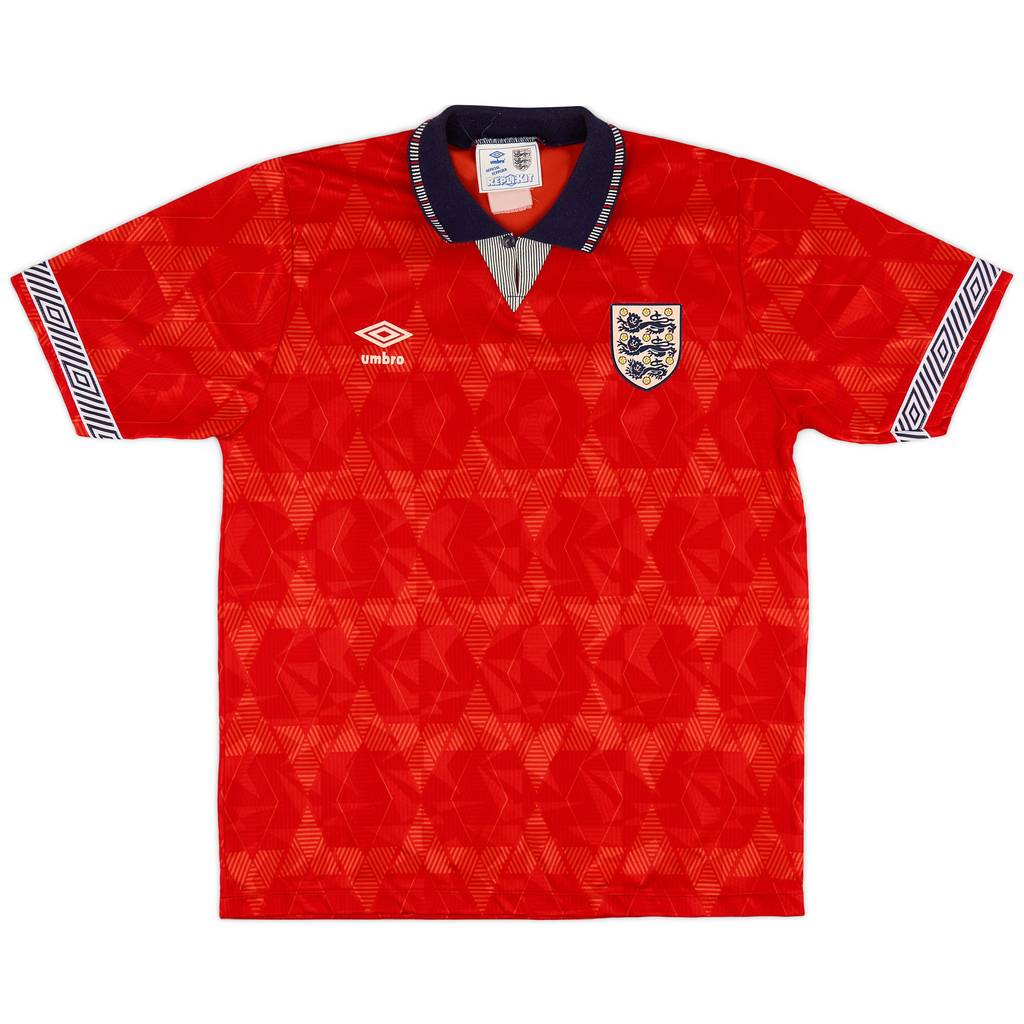 1990-93 England Away Shirt - 8/10 - (L)