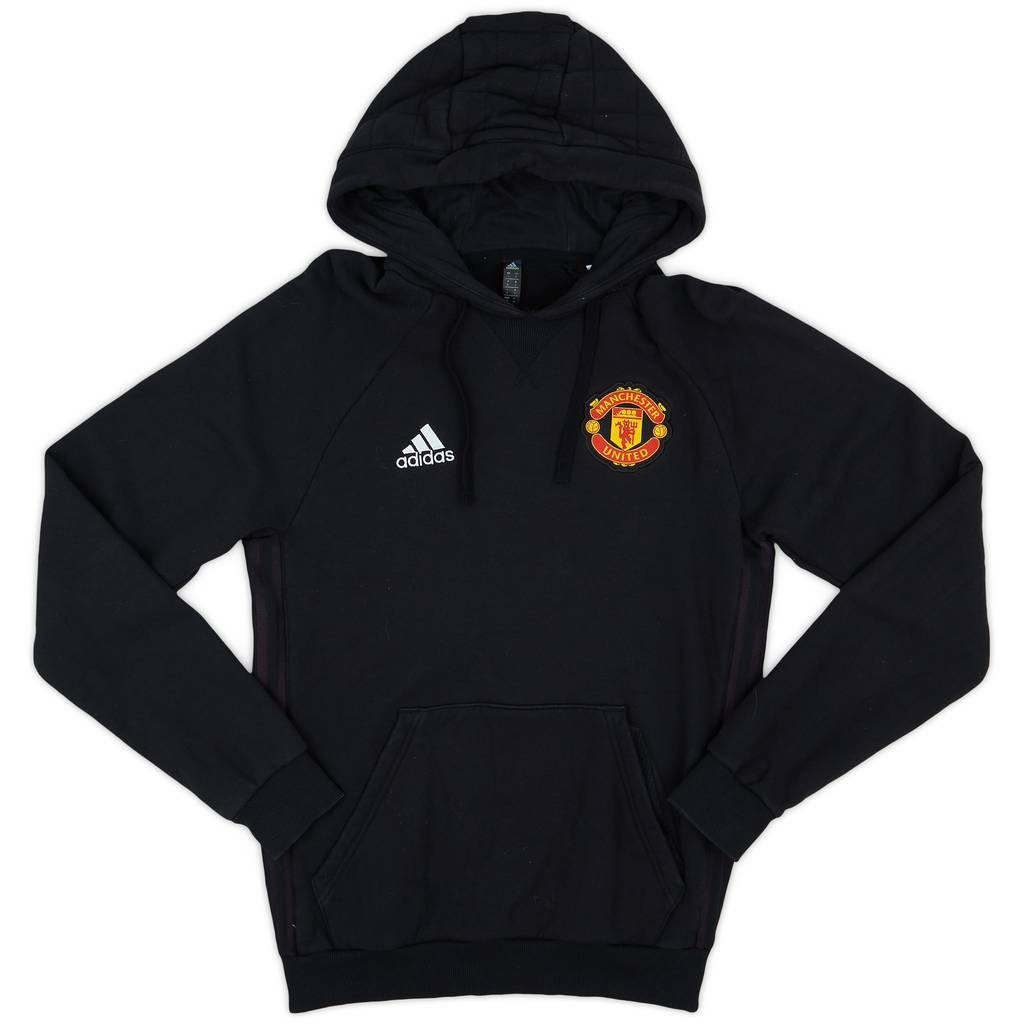 2021-22 Manchester United adidas Hooded Sweat Top - 9/10 - (S)
