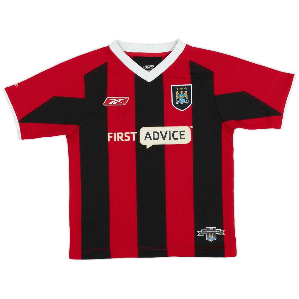 2003-04 Manchester City Signed Away Shirt - 8/10 - (M.Boys)