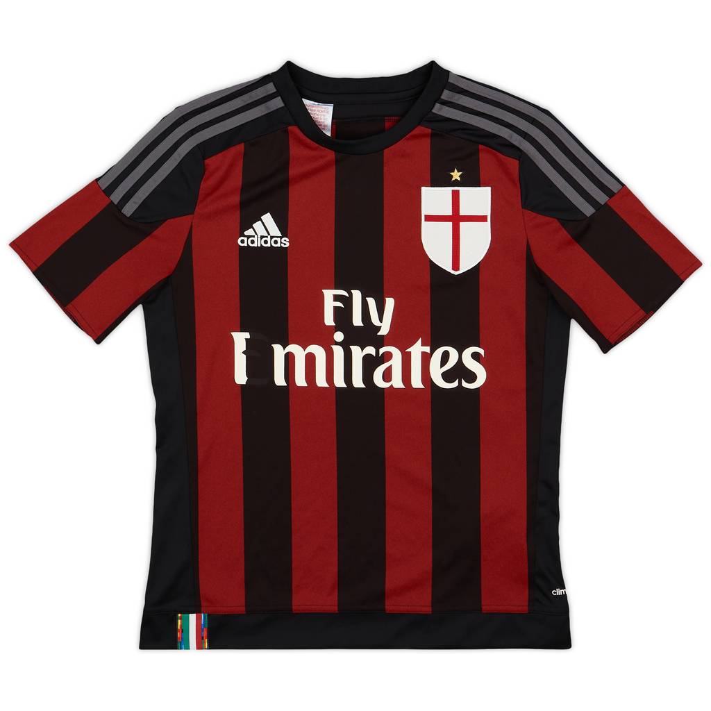2015-16 AC Milan Home Shirt - 5/10 - (L.Boys)