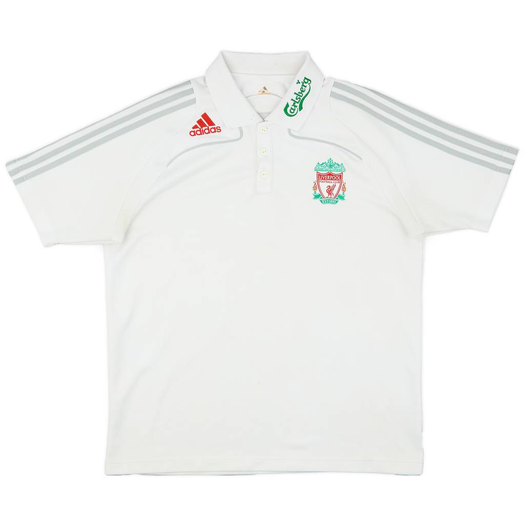 2008-09 Liverpool adidas Polo Shirt - 7/10 - (L)