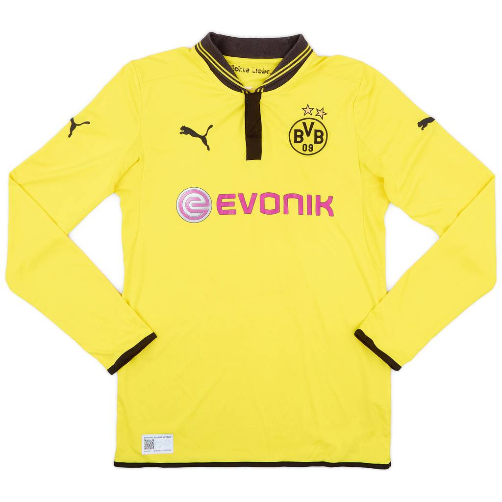2012-13 Borussia Dortmund Home L/S Shirt - 7/10 - (S)