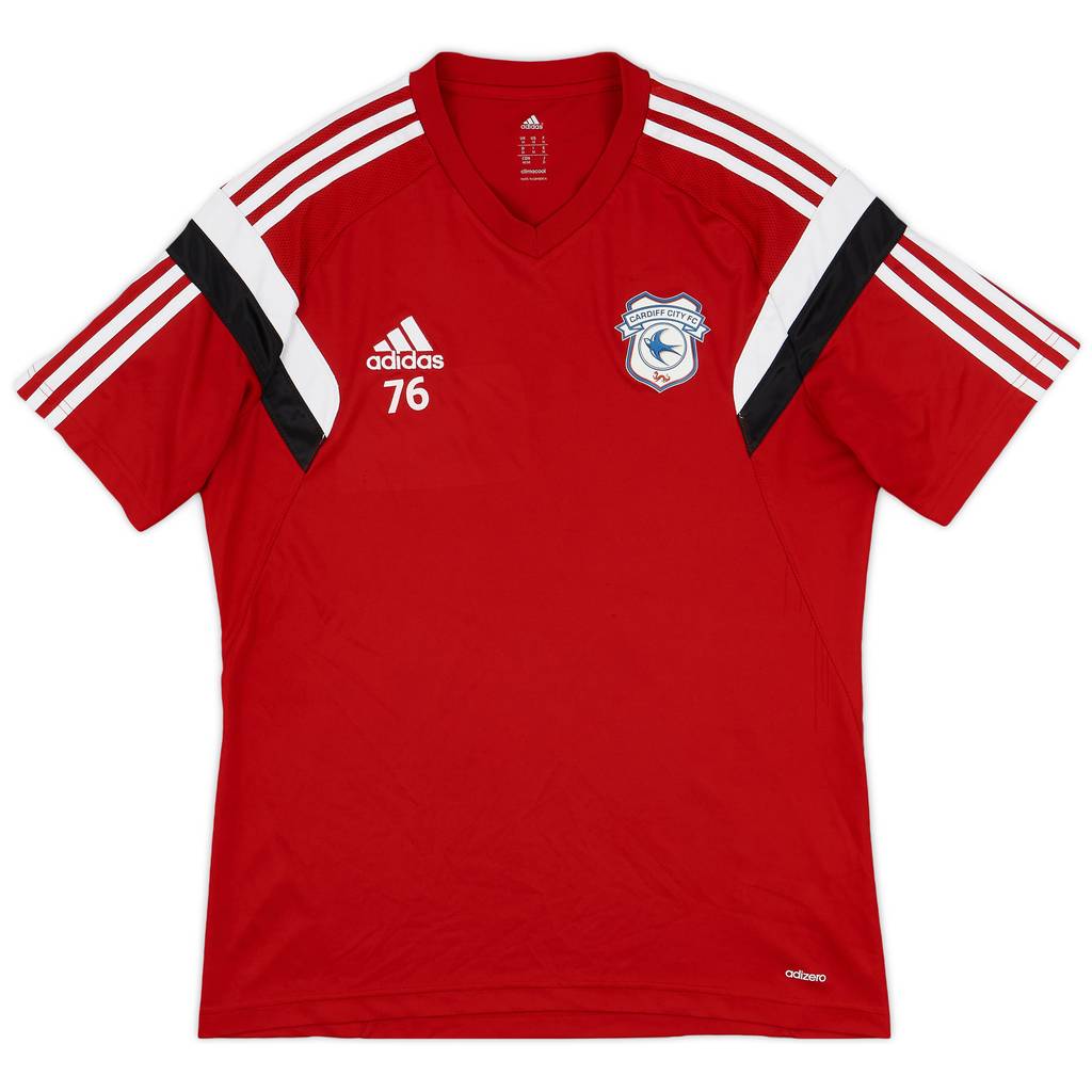2015-16 Cardiff City Player Issue adizero Training Shirt #76 - 7/10 - (M)