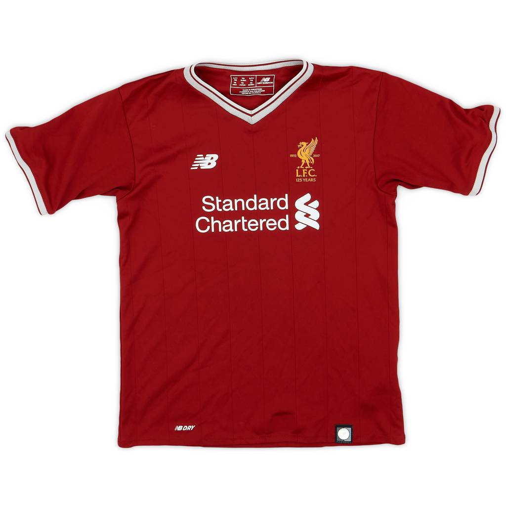 2017-18 Liverpool 125 Years Home Shirt - 6/10 - (S.Boys)