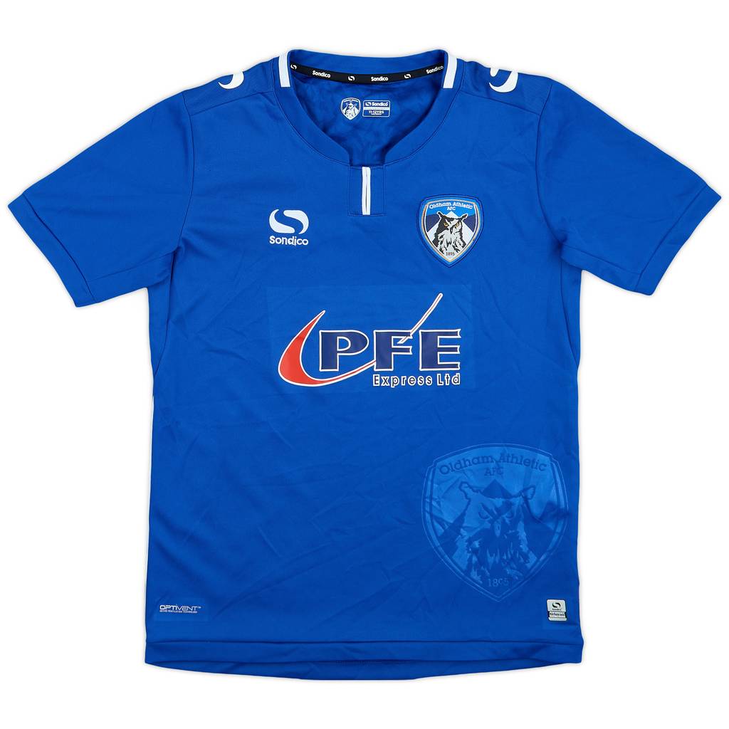 2017-18 Oldham Home Shirt - 9/10 - (M.Boys)