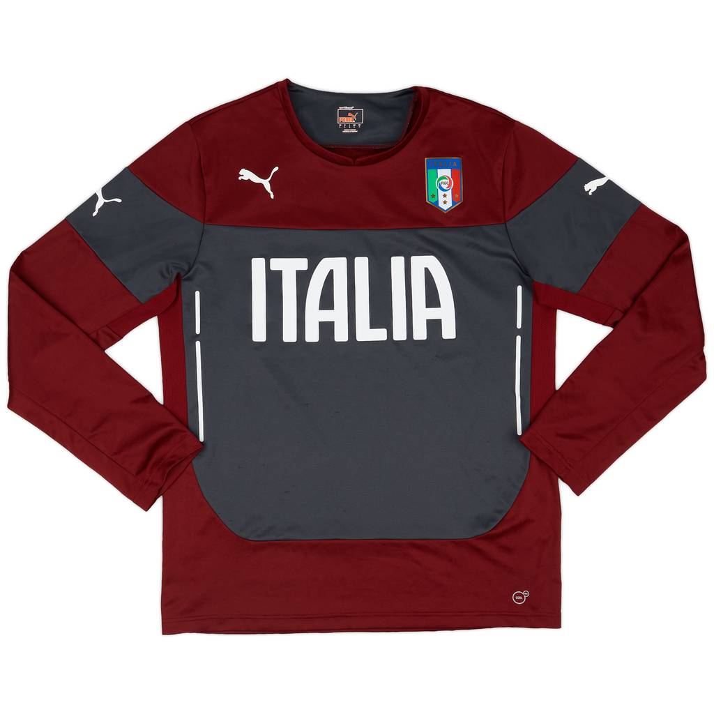 2014-15 Italy Puma Training L/S Shirt - 8/10 - (L)