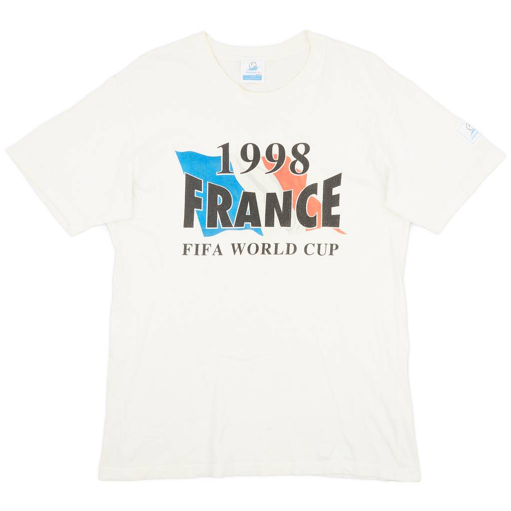 1998 France World Cup Cotton Tee - 8/10 - (L)