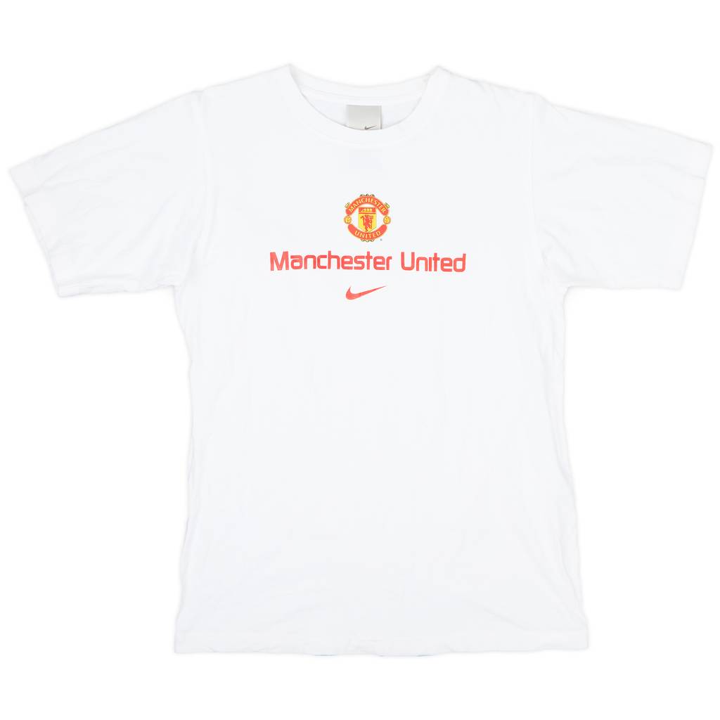 2005-06 Manchester United Nike Cotton Tee - 9/10 - (S)