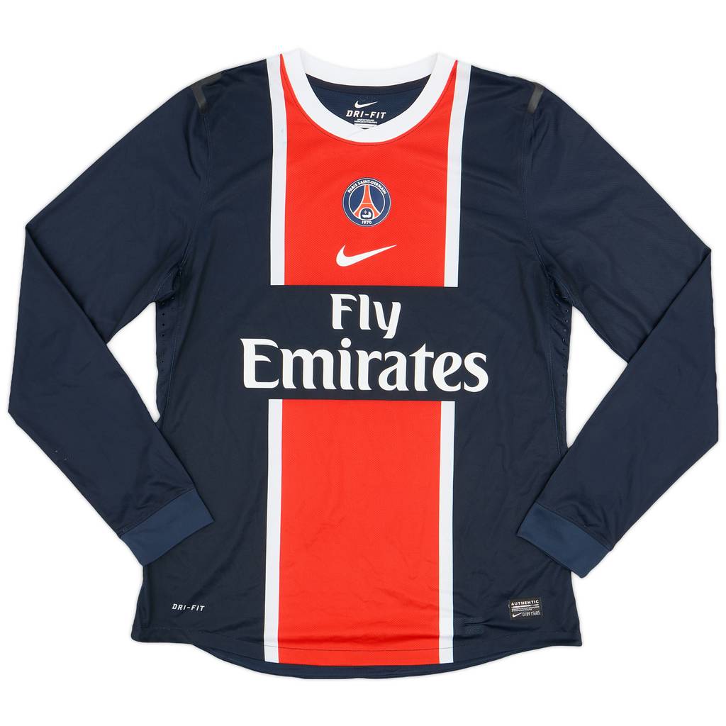 2011-12 Paris Saint-Germain Player Issue Home L/S Shirt - 9/10 - (L)