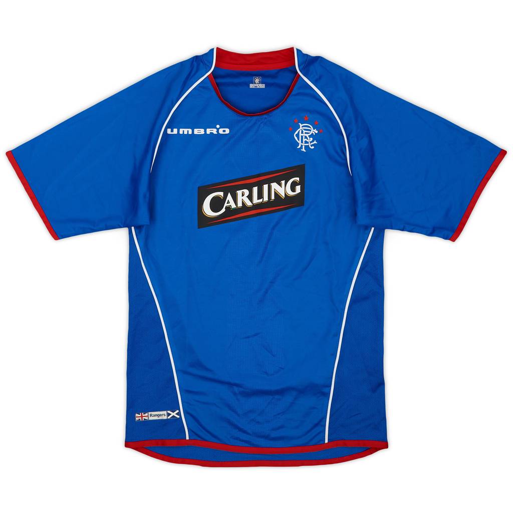 2005-06 Rangers Home Shirt - 8/10 - (M.Boys)