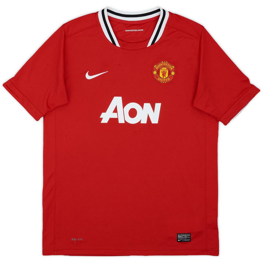 2011-12 Manchester United Home Shirt - 9/10 - (XL.Boys)