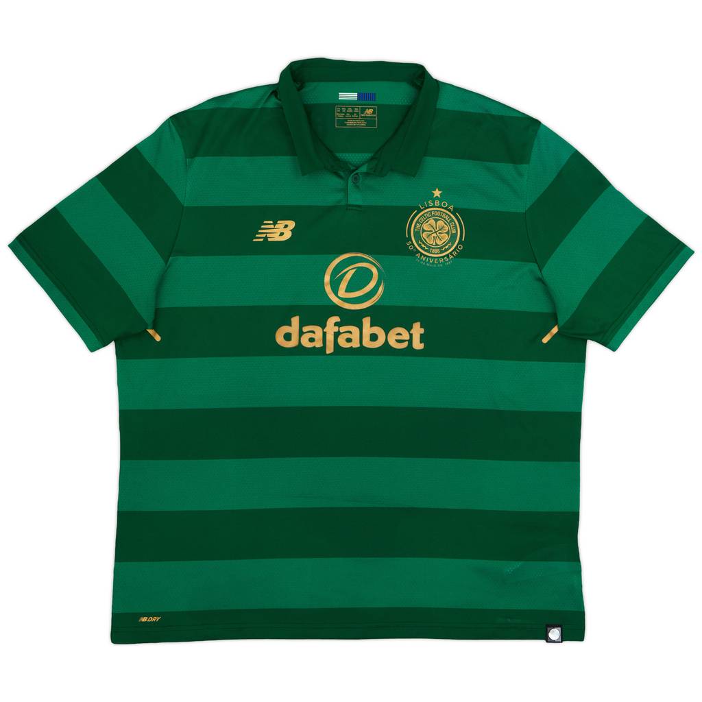 2017-18 Celtic 'Lisbon Lions 50th Anniversary' Away Shirt - 8/10 - (XXL)